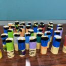 オニの飾り作り